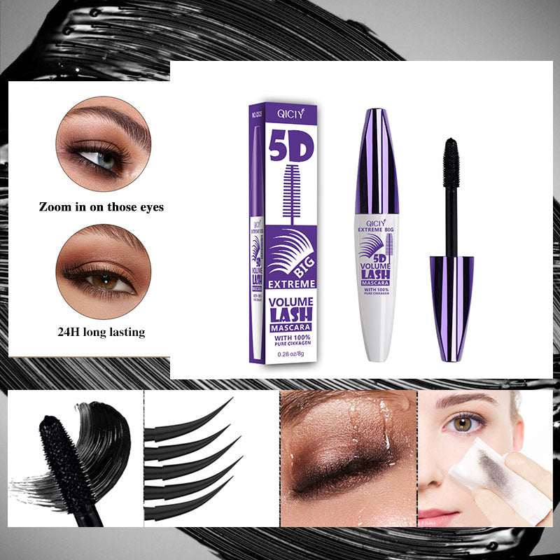 Qiciy Cross-Border Hot Mascara Waterproof Thick Long-Lasting Natural Not Smudge Eyelash Base Cream Makeup Wholesale