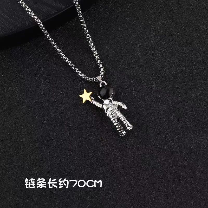 Trendy Fashion Children's Necklace for Girls, Personalized Couple Pendant for Boys, Hip-Hop Versatile Street Dance Show Accessories Wholesale