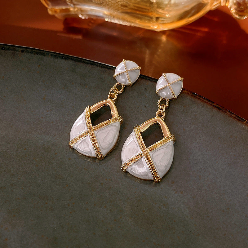 Vintage Earrings Fashion Versatile Ear Jewelry Niche Light Luxury High-end Accessories