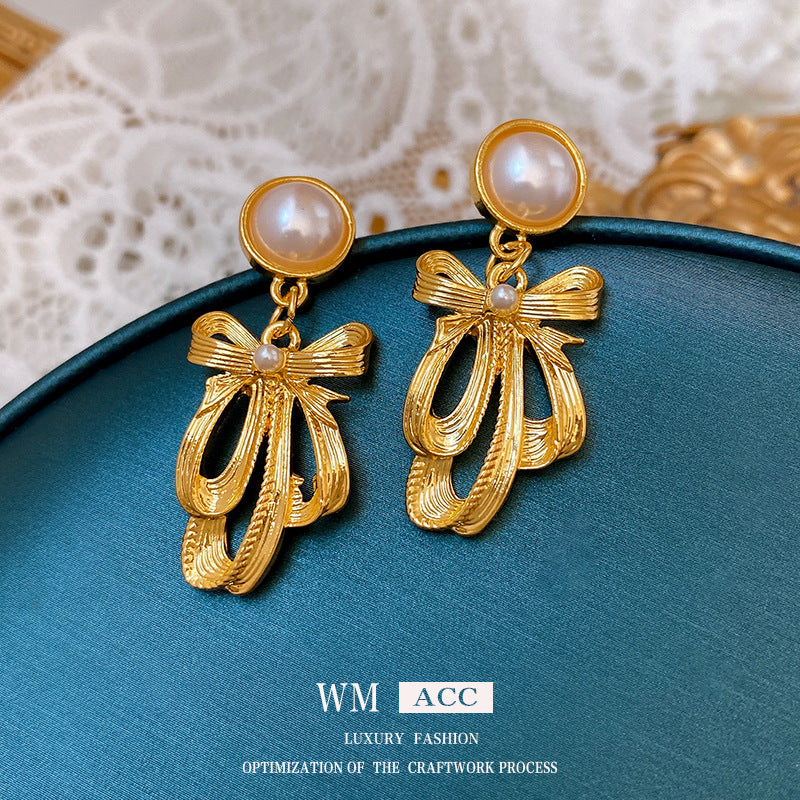 Vintage Earrings Fashion Versatile Ear Jewelry Niche Light Luxury High-end Accessories