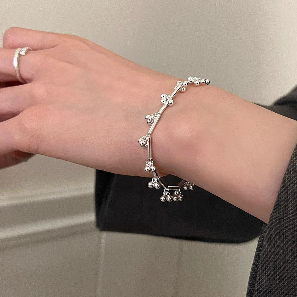 Small Grape Ball Beaded Bracelet for Women, Niche Personality Versatile Simple Bracelet Jewelry