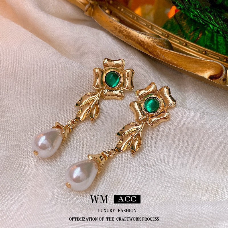 Vintage Earrings Fashion Versatile Ear Jewelry Niche Light Luxury High-end Accessories