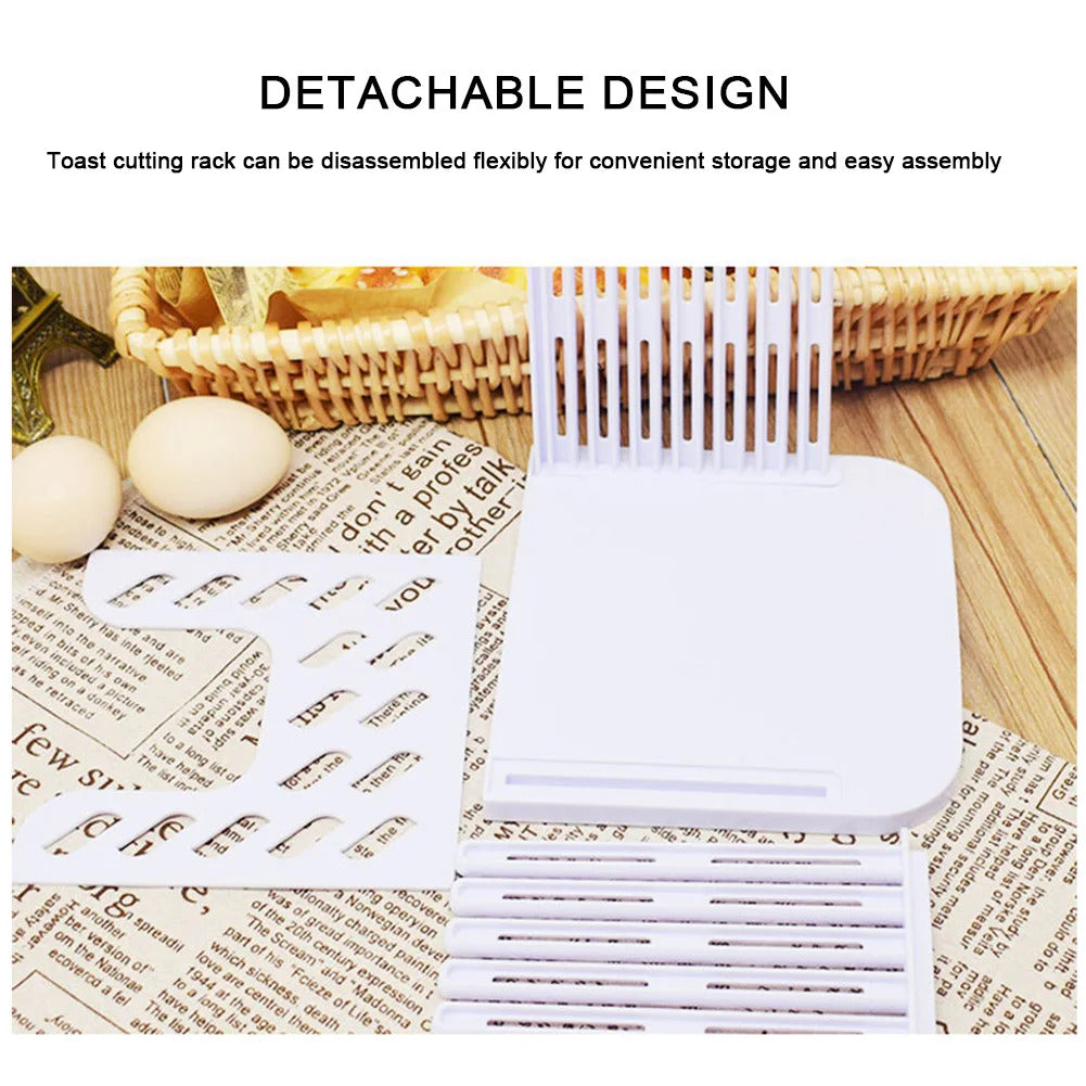 Toast Bread Slicer Stand DIY Foldable Toast Loaf Slicing Machine Multifunctional Bread Cutting Guide Tool for Homemade Bread