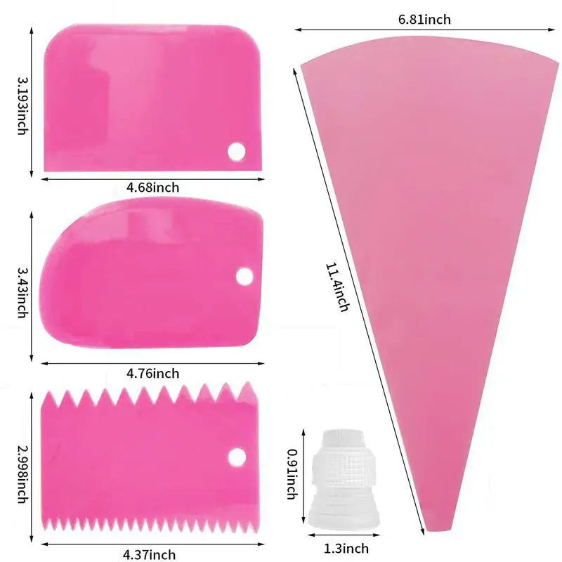 Nozzle piping cake decorating tools Confectionery equipment Kitchen accessories Pastry bag and bakery set stainless steel socket