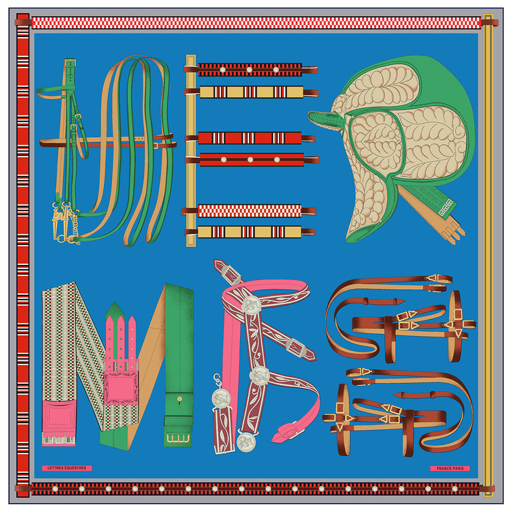 90cm Silk Scarf Women Belt Chain Design Square Scarf Head Echarpes Silk Foulards Femme Wraps Beach Shawls Bandana Lady Hijabs