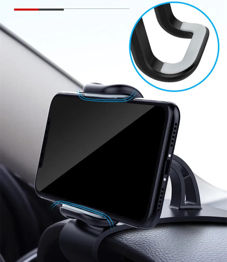 Universal Car Phone Holder Stand Rotatable Dashboard Car Clip Mount GPS Bracket Car Mobile Phone Support in Car For iPhone 15 14