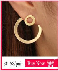 40mm 60mm 70mm 80mm Exaggerate Big Smooth Circle Hoop Earrings Brincos Simple Party Round Loop Bijoux for Women Jewelry