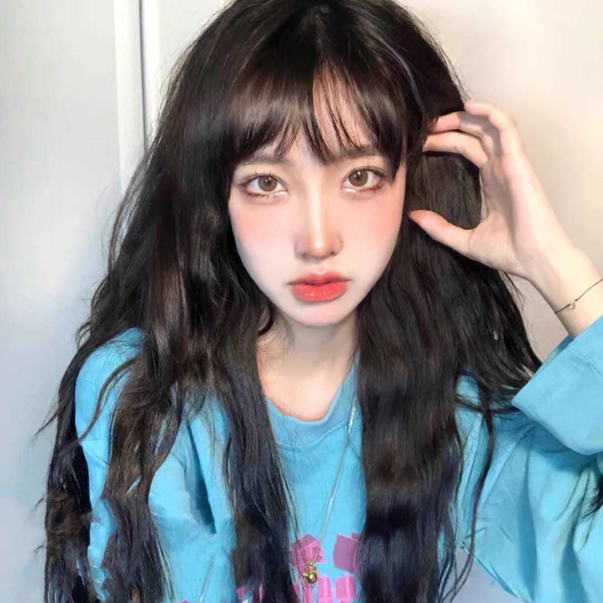 Pink Wig for Women Long Hair Natural Realistic Full Wig Lolita Long Curly Hair Big Waves Fashion Sweet Wig