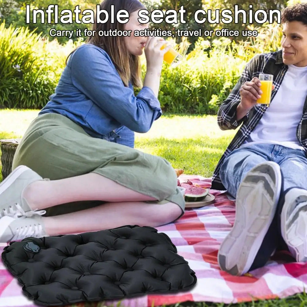 Air Cushion Premium Seat Cushion Waterproof Wear-resistant Comfort for Airplane Car Seats Quick Inflate/deflate Ultimate Air