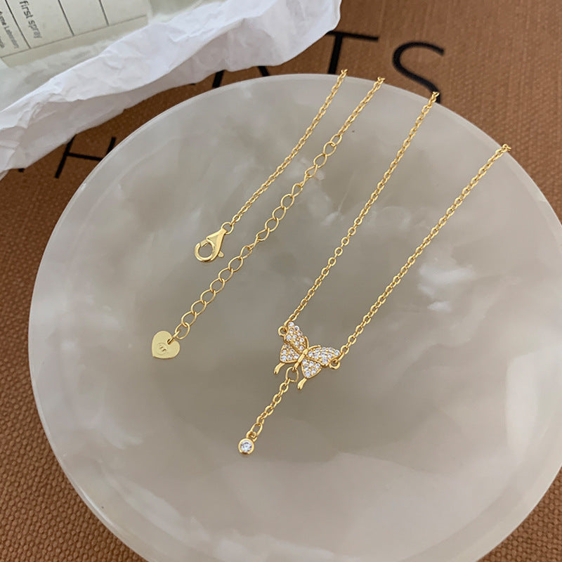 Liluo New S925 Sterling Silver Pearl Necklace Accessories for Women, Non-Fading, High-End Feel, Versatile Spring and Summer Clavicle Chain Wholesale