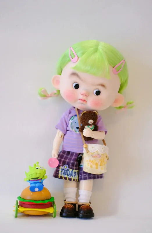 ShugaFairy New Design 1/6 PangPi Big Head with Baby Body Resin Material Cute Ball Jointed Dolls