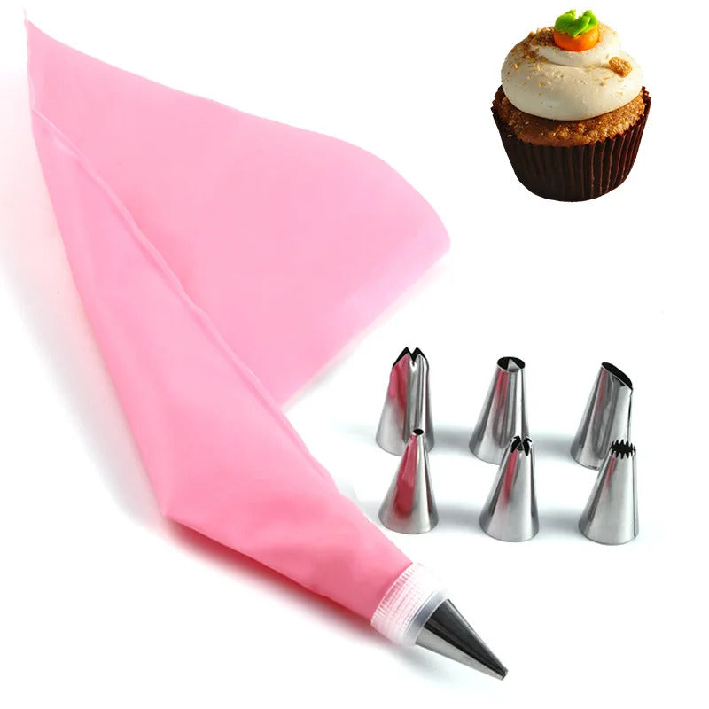 Nozzle piping cake decorating tools Confectionery equipment Kitchen accessories Pastry bag and bakery set stainless steel socket