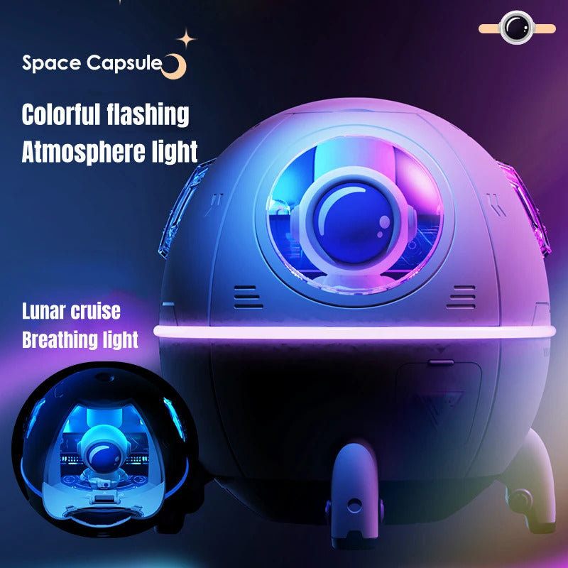 220ML Desktop Humidifier Portable USB Astronaut Air Humidifier Diffuser for Home With Colorful Light