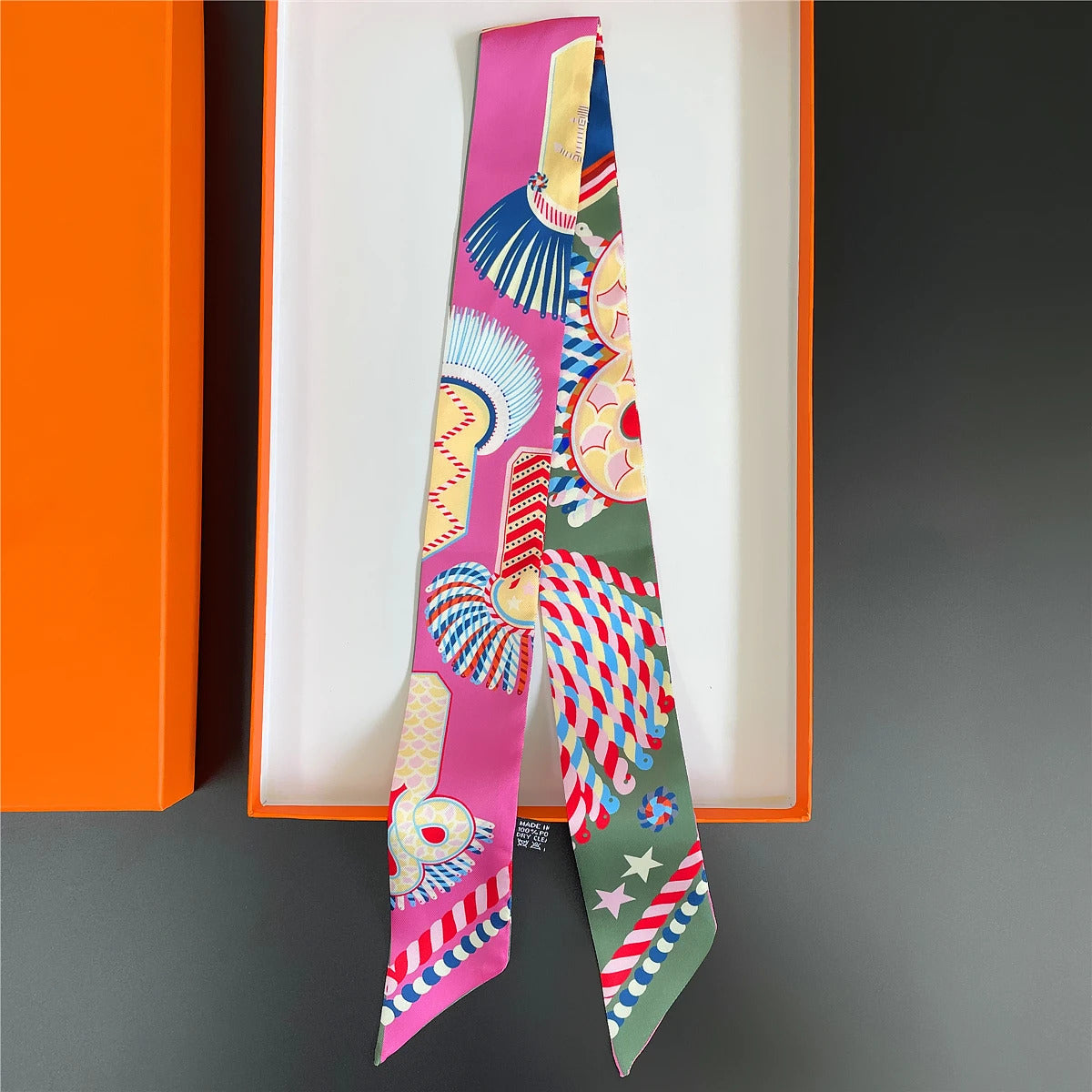 Brand Design Twill 100% Silk Scarf Luxury Fashion Scarf Women Foulard Skinny Bag Scarves New Hot Neckerchief Hair Headband