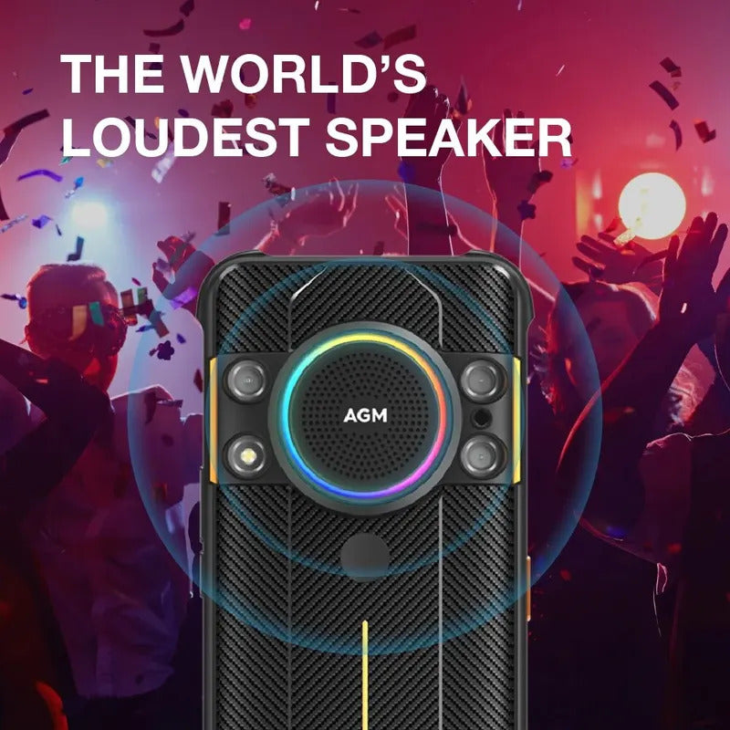 AGM H5 6+128G Rugged Smartphone Large Capacity 7000MAH IP68/IP69K Cell Phone 3.5W Loud Speaker Night Vision