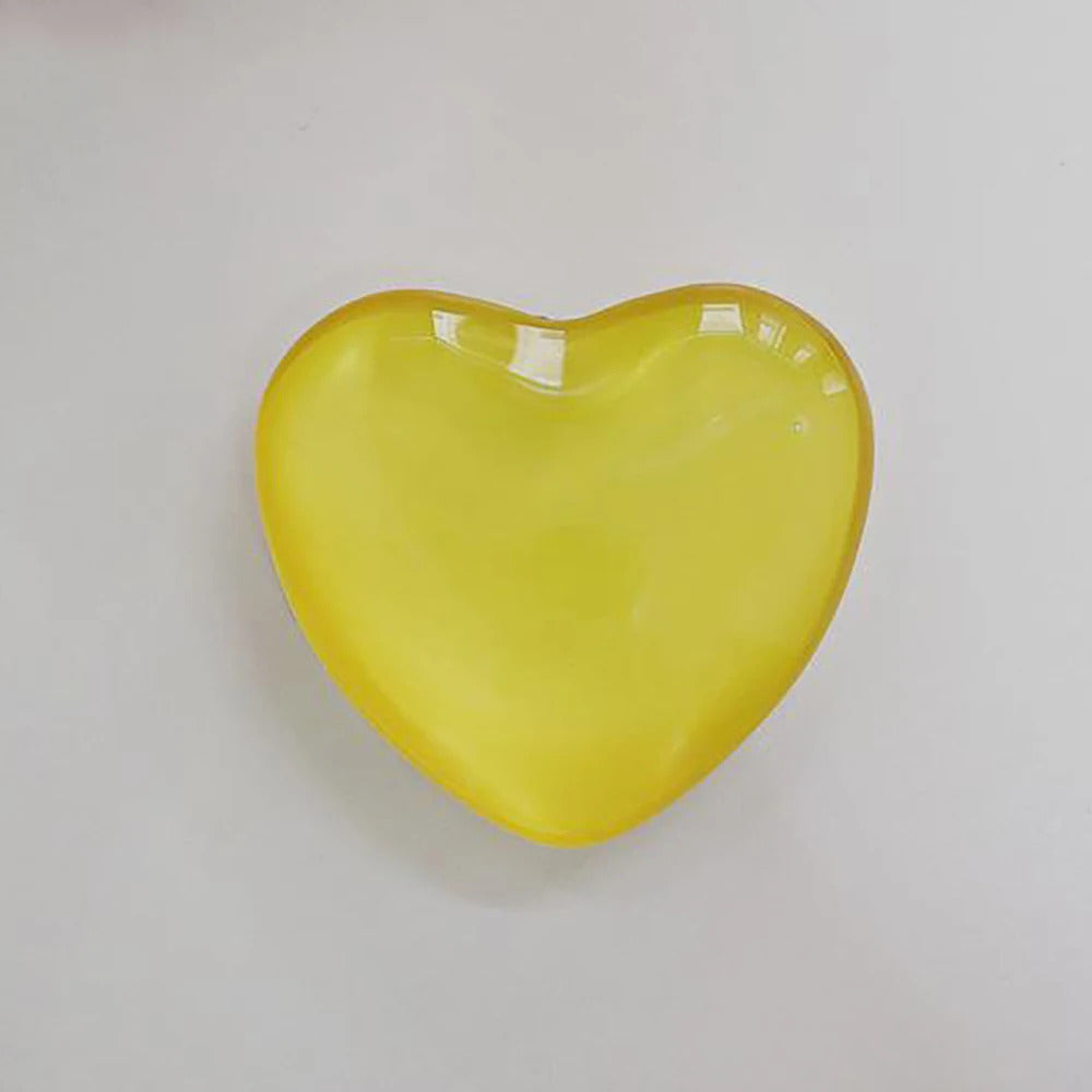 Heart Shape 3D Crystal Foldable Finger Ring Griptok Phone Holder for IPhone Samsung Support Socket Pocket Grip Tok Stand Bracket