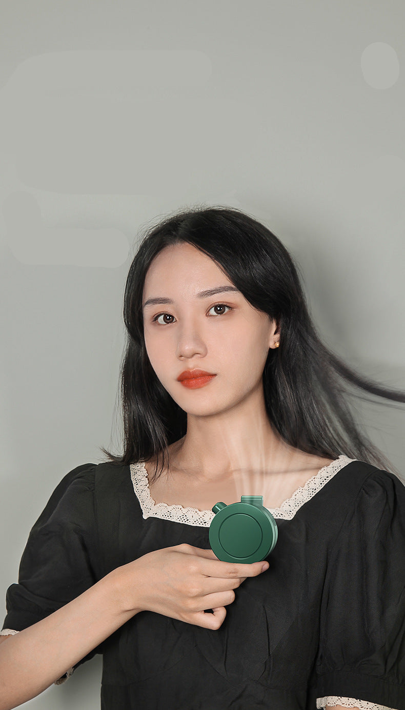 Clip-on Small Fan Quiet USB Portable Mini Neck Hanging Fan Desktop Handheld Fan