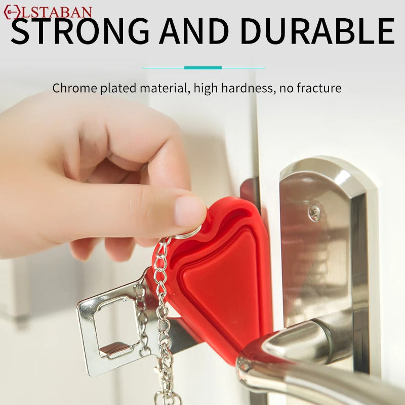 Portable Door Lock Self-Defense Anti Theft Door Locks Safety Latch Door Stopper Security Hotel Apartment Travel Home Door Locks