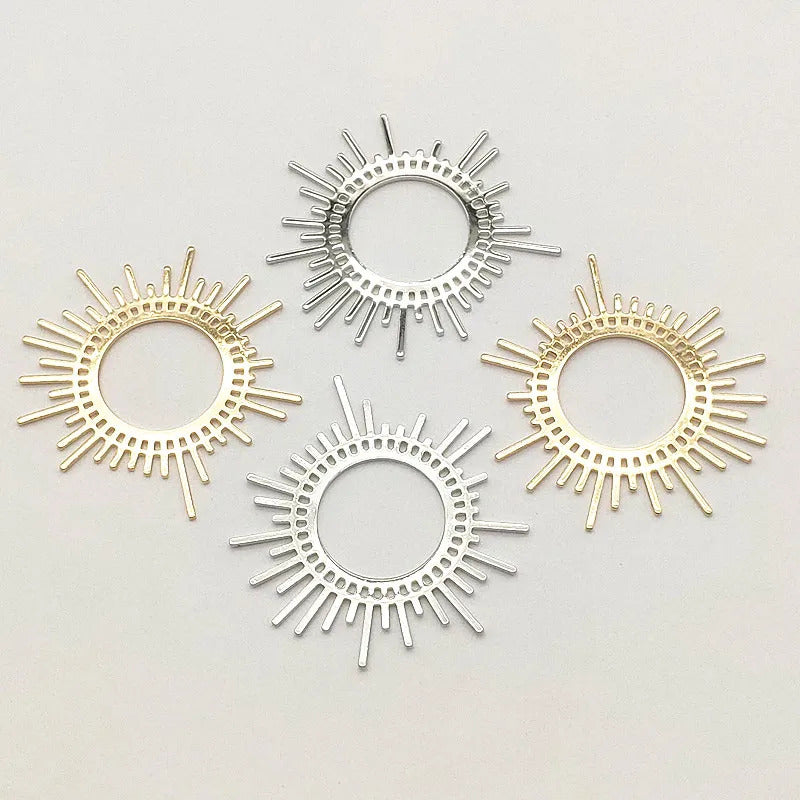 New Arrival! 45x44mm 50pcs Brass Pendants Flower Charm For Handmade Necklace Earrings DIY Parts,Jewelry Findings & Components