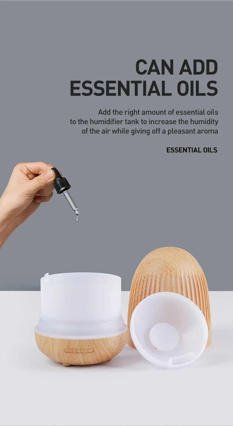 Air Humidifiers For Home Essential Oils Diffusers For Bedroom Purifier Tabletop USB Aroma Aromatherapy Machine Fragrance Lamp