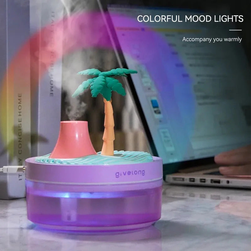 Landscape Air Humidifier Small Spray Hydration Household Silent Bedroom Desktop Car USB Aromatherapy Humidifiers Diffuser