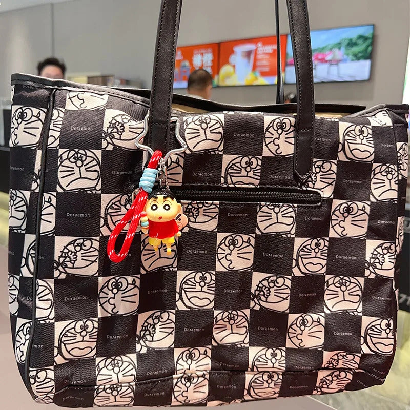 Anime Crayon Shin-Chan Classic Cute Shape Keychain Doll Car Key Chain Couple Backpack Hanging Ornament Birthday Pendant Gifts