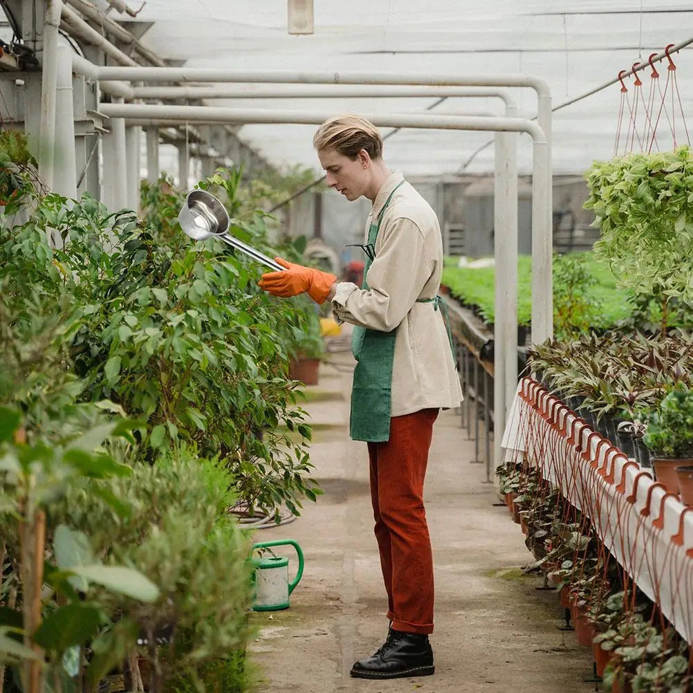 Extended Handle Ladle Long Handled Watering Plants Garden Kitchen Tools Stainless Steel Scoop Soup Spoon for Dining