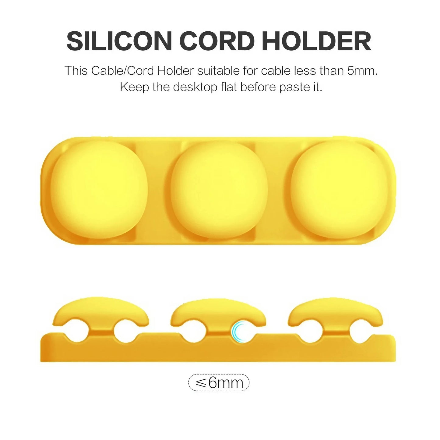 STONEGO Silicone USB Cable Organizer Cable Winder Desktop Tidy Management Clips Cable Holder for Mouse Headphone Wire Organizers