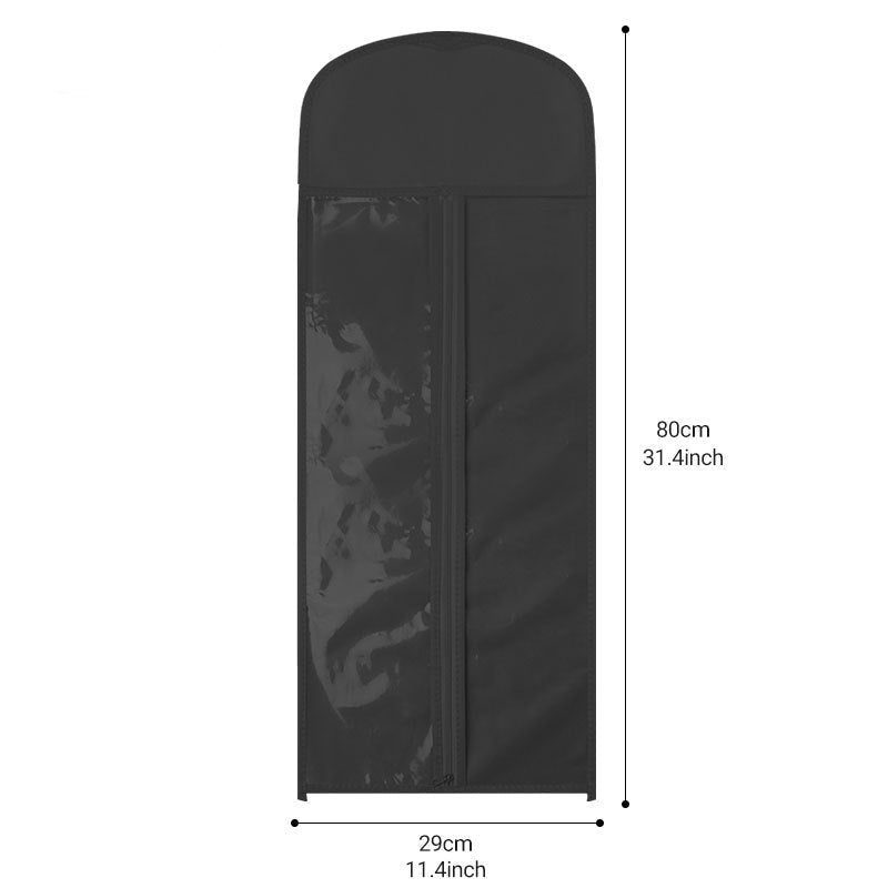 Cross-Border Foreign Trade Non-Woven Wig Storage Dustproof Cover Bag Transparent PVC Wig Hanging Display Storage Rack