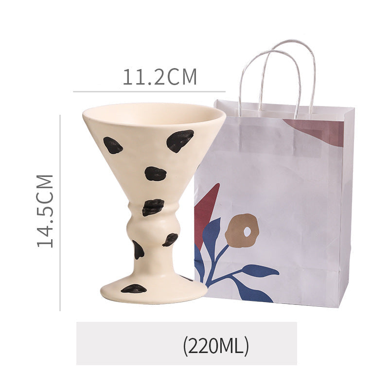 Personalized High-Value Ins Mug Household Water Cup Goblet Ceramic Milk Coffee Cup Couple Breakfast Gift