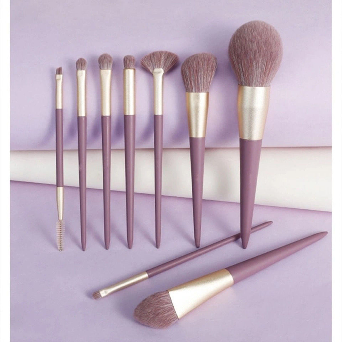 Makeup Brush Full Set of 8 Beginner Travel Brushes Eye Shadow Brush Blush Brush Convenient Full Set of Makeup Tools Brushes