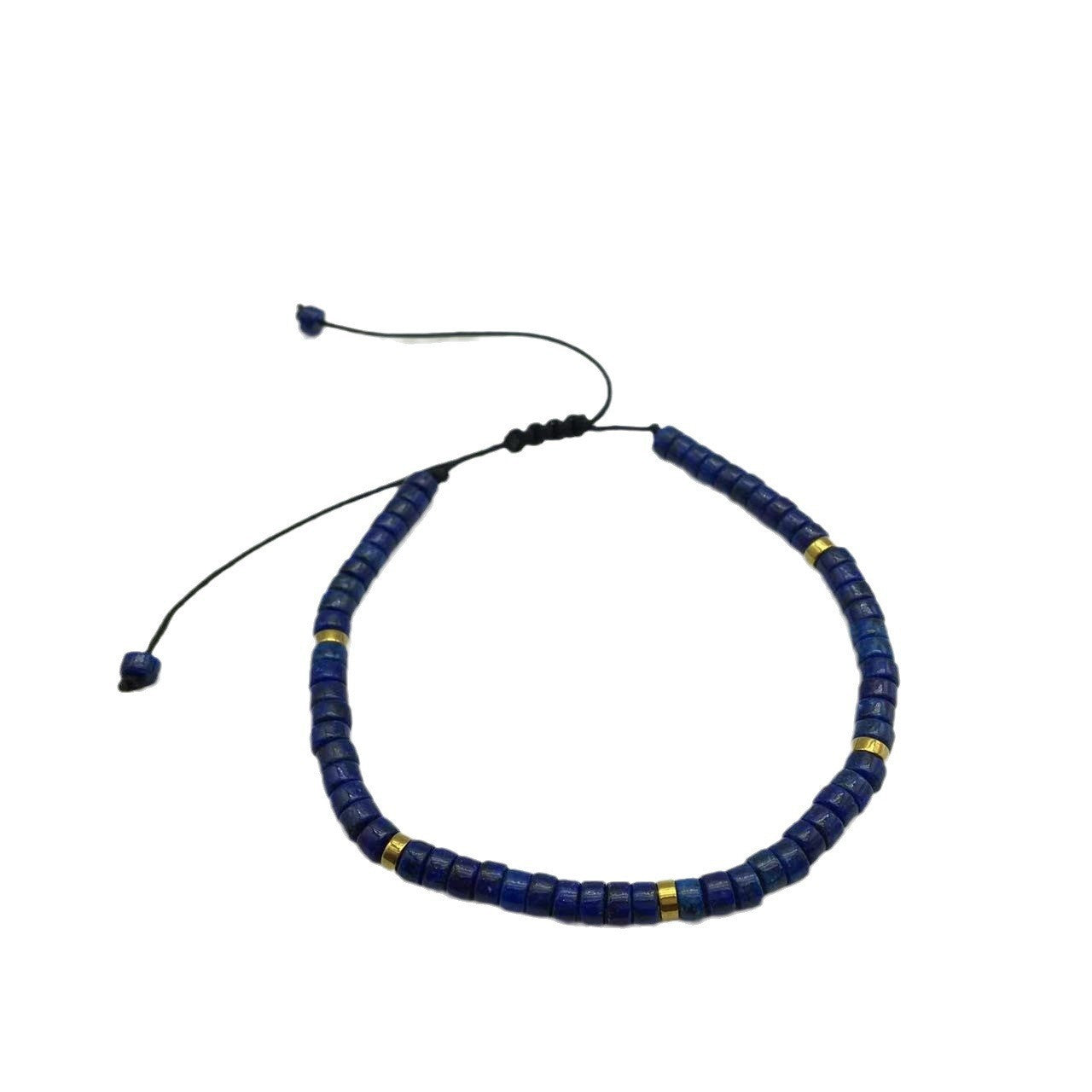 Adjustable Natural Stone Spacer Beads Woven Bracelet Size Fashion Women's Handstring Woven Handstring