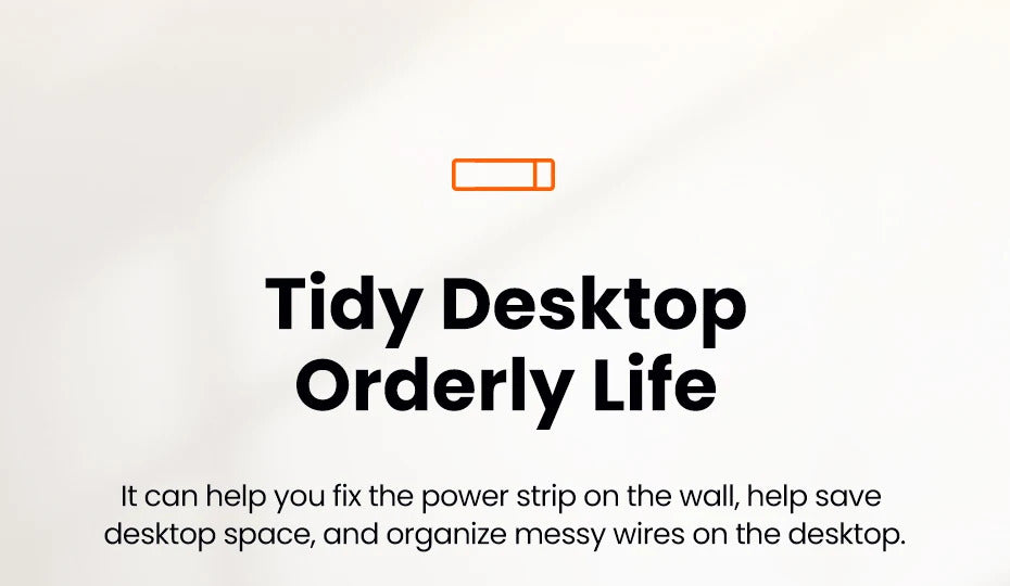 Toocki 1/3 Pcs Power Strip Holder Wall-hanging Plug Punch-Free Fixer Socket Mount Self-Adhesive Cable Wire Organizer For Office