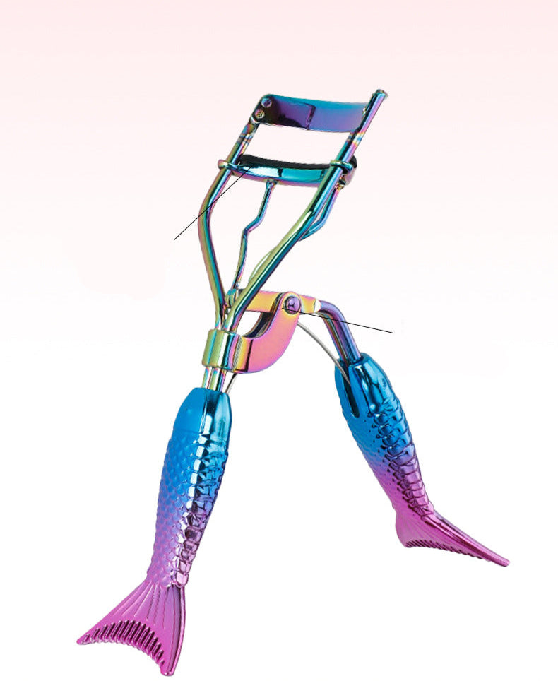 Mermaid Tail Eyelash Curler Portable Natural Curling Non-Pinch Beginner Eyelash Curler Beauty Tool Wholesale