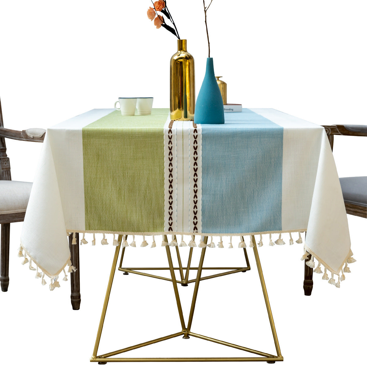 Cross-border INS Waterproof Tablecloth Home Use Imitation Cotton Linen Dining Tablecloth Modern Simple Tablecloth Table Mat Cover Towel Wholesale in Stock
