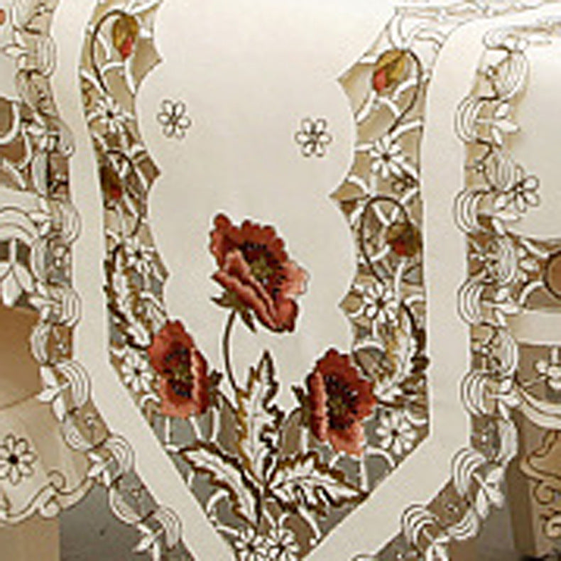 New Tablecloth Pastoral Style Polyester Household Dining Table Cloth Tablecloth Sets Multi-Purpose Cover Towel Home Fabric Wholesale