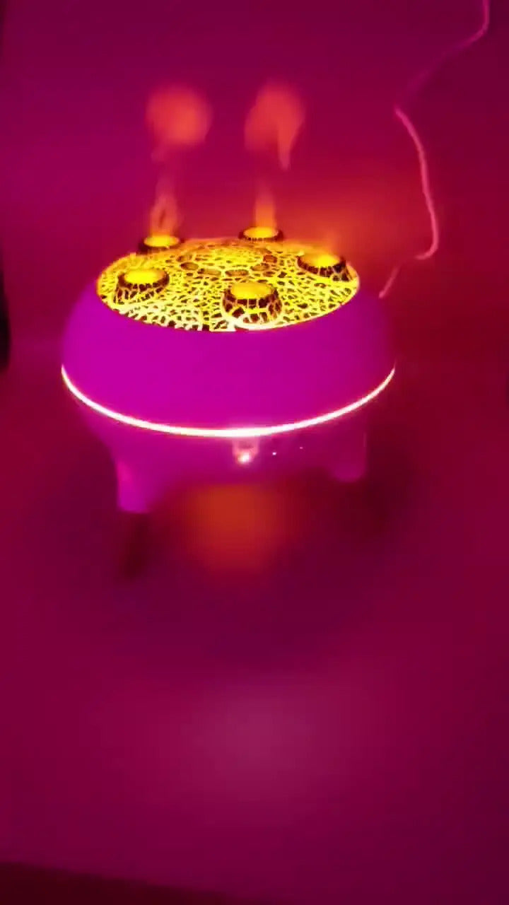 Flame Aromatherapy Essential Oil Diffusers 250ML,Air Diffuser/Humidifier, for Home, Bedroom,Large Room