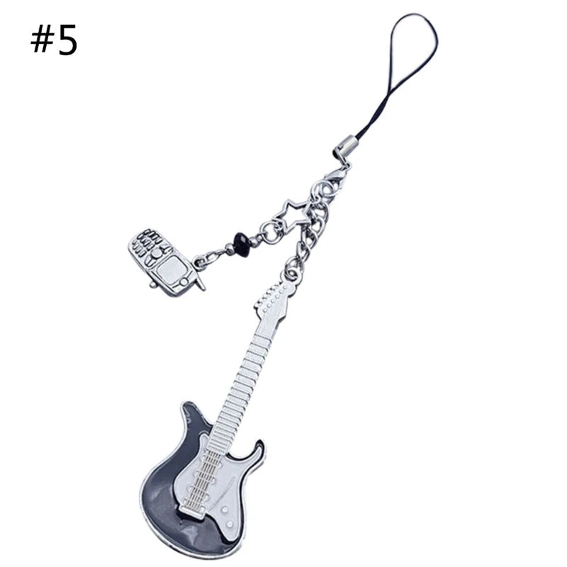 Stylish Phone Strap Trendy Phone Charm Portable Beaded Phone Chain Alloy Material Beads Phone Pendant for Girl and Women