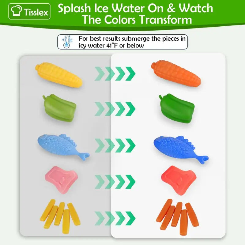 20Pcs DIY Kitchen Cooking Toy Set With Sound & Light Color Multi-Functional Induction Children‘s Play House Food Toys Gifts