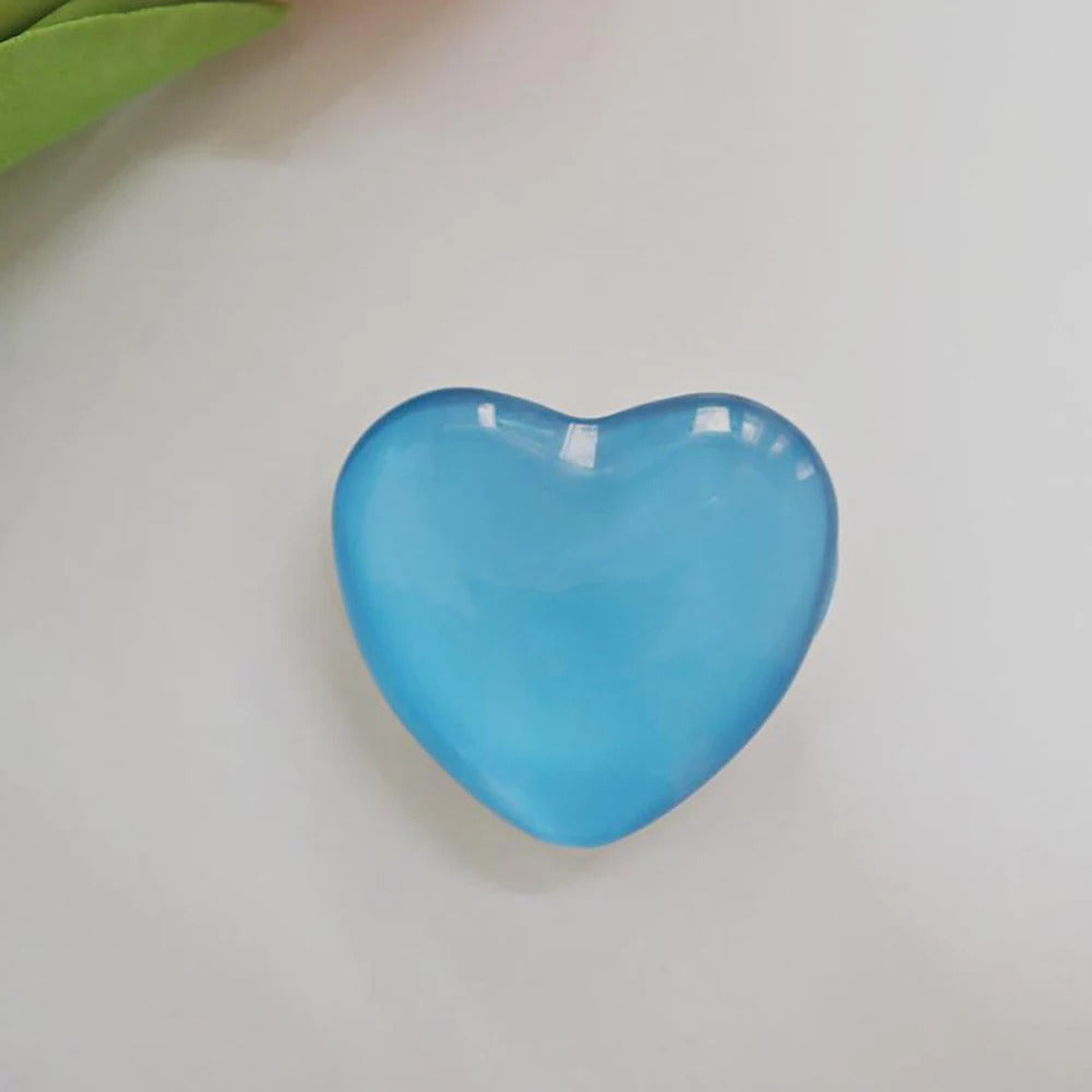 Heart Shape 3D Crystal Foldable Finger Ring Griptok Phone Holder for IPhone Samsung Support Socket Pocket Grip Tok Stand Bracket