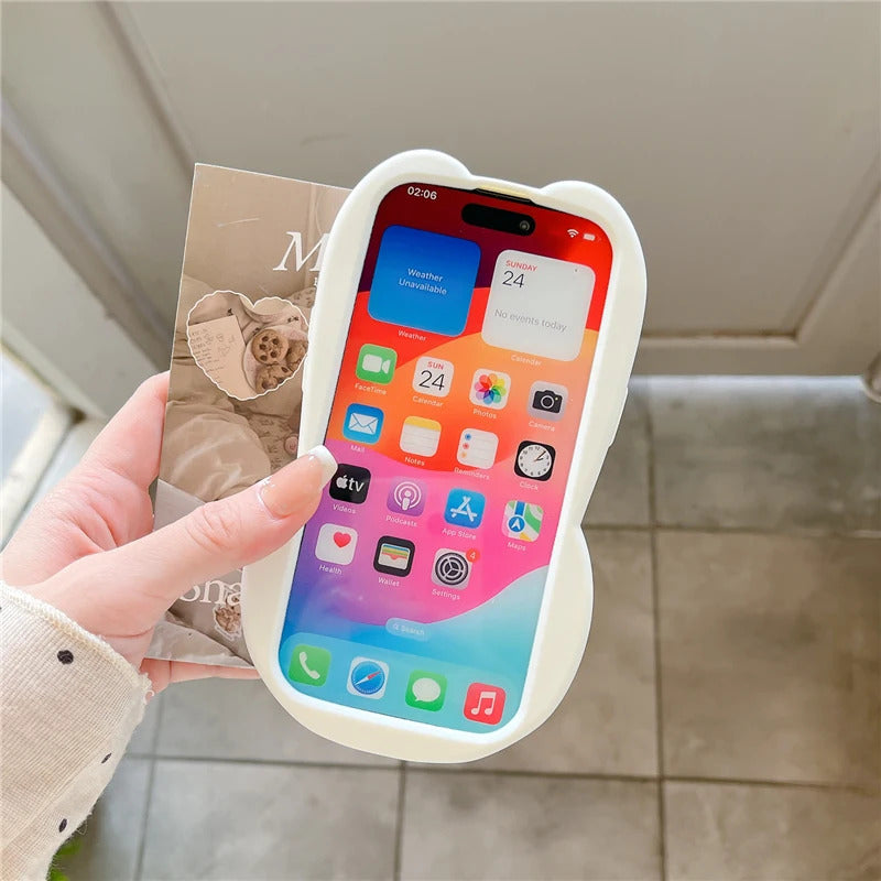 Miffy Phone Case Silicone Iphone 11/12/13/14/15/16ProMax Kawaii Anti-drop Simple All-wrap Soft Case Christmas Toy Gift