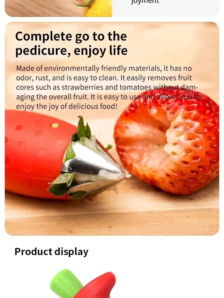 Strawberry Catcher Stainless Steel Pineapple Eye Digger, Eye Removal Clip, Tomato Knife, Kitchen Tool