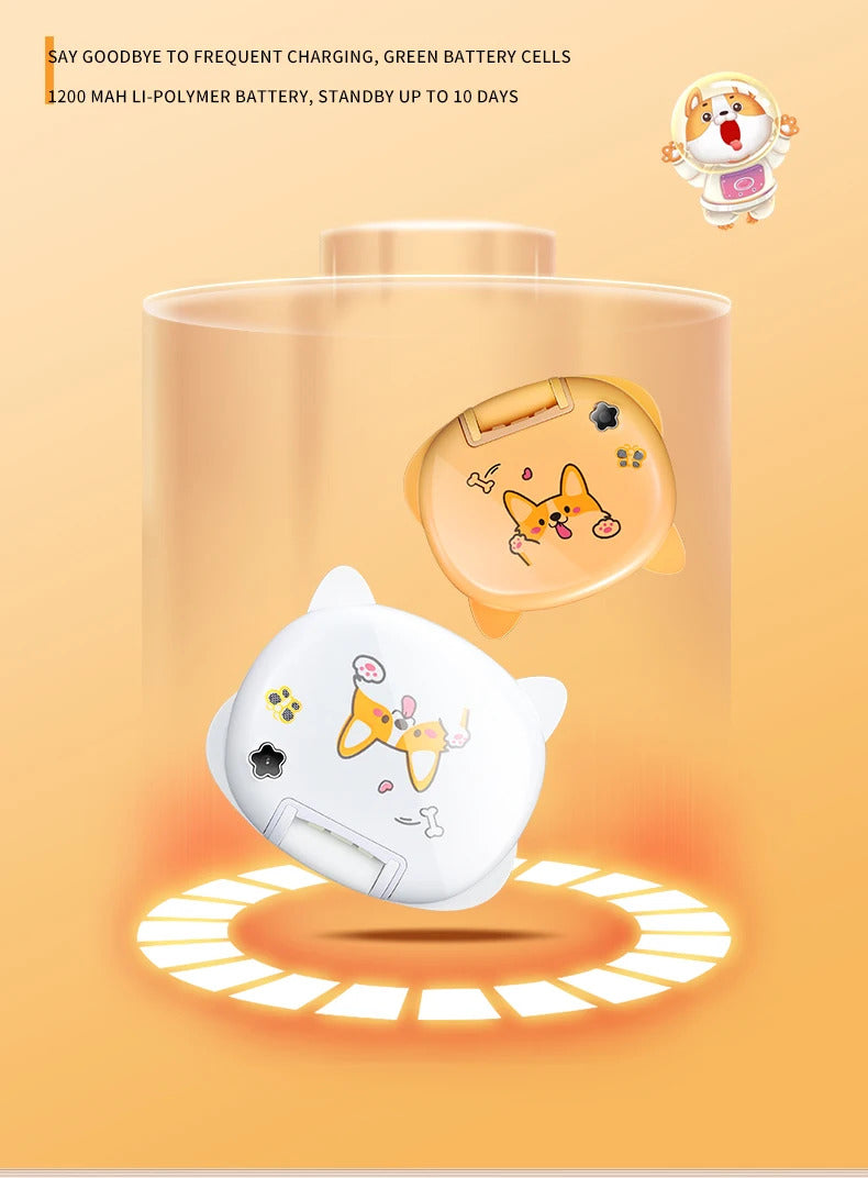 2023 New Cute Mini Koki Mobile Phone Flip Cartoon Kids Children Dual Sim 2G GSM Keyboard Botton MP3 Player Unlocked Cellphone