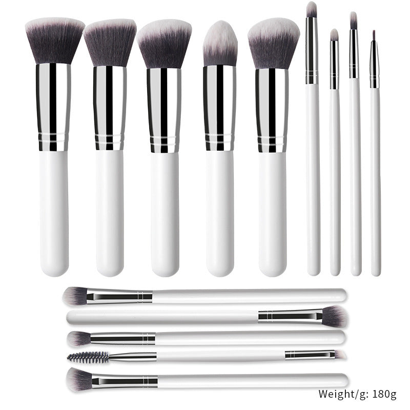 Amazon Hot-Selling Amazon 14-Piece Makeup Brush Set Loose Powder Foundation Brush Soft Bristle Brush Cangzhou In-Stock Wholesale