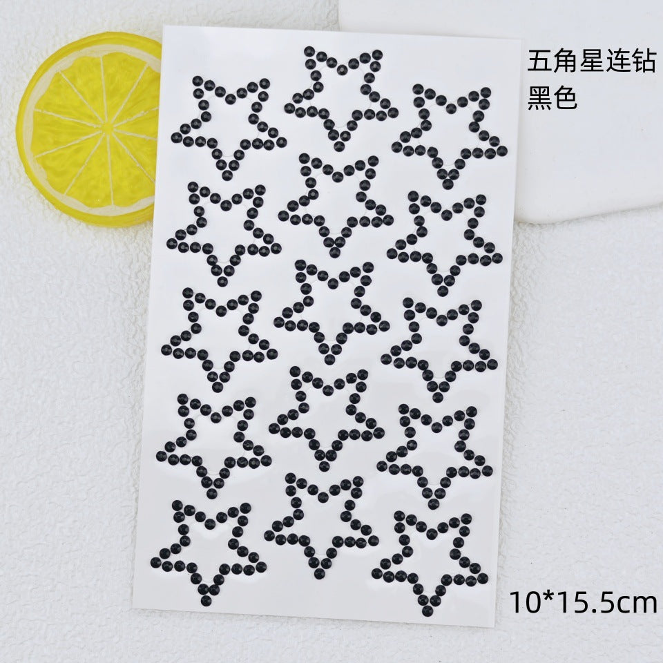 Glitter Gradient Butterfly Wing Tattoo Eye Corner Face Stickers Children's Eye Makeup DIY Stickers Fish Scale Performance Catwalk