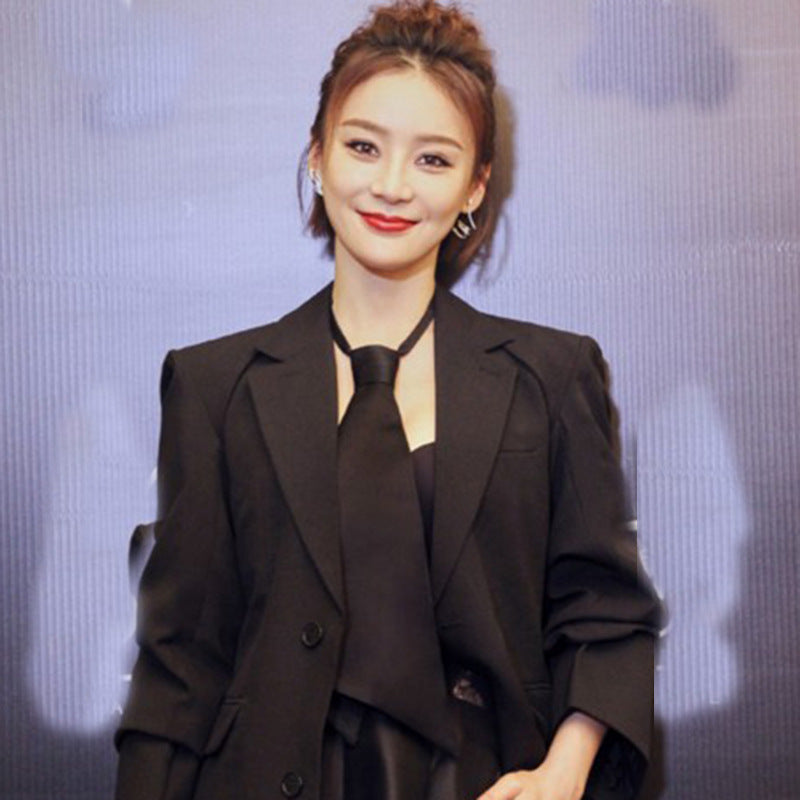 Star Earrings Sterling Silver Needle Personality Temperament Micro-inlaid Zircon Line Snake Earrings Earrings Single