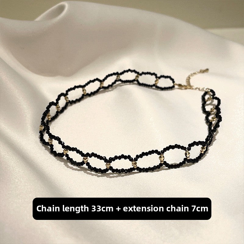 Y-type necklace 2025 new clavicle chain collar braided neck chain