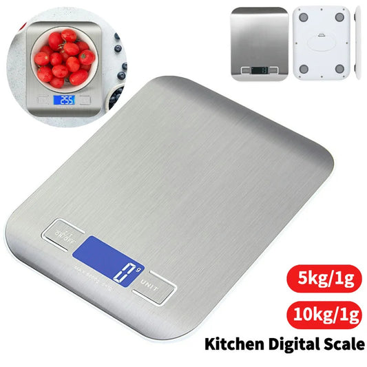 5Kg Kitchen Digital Scale Stainless Steel Mini Precision Weight Scale 0.1g Portable Weights Scale Cooking Baking Measuring Tools
