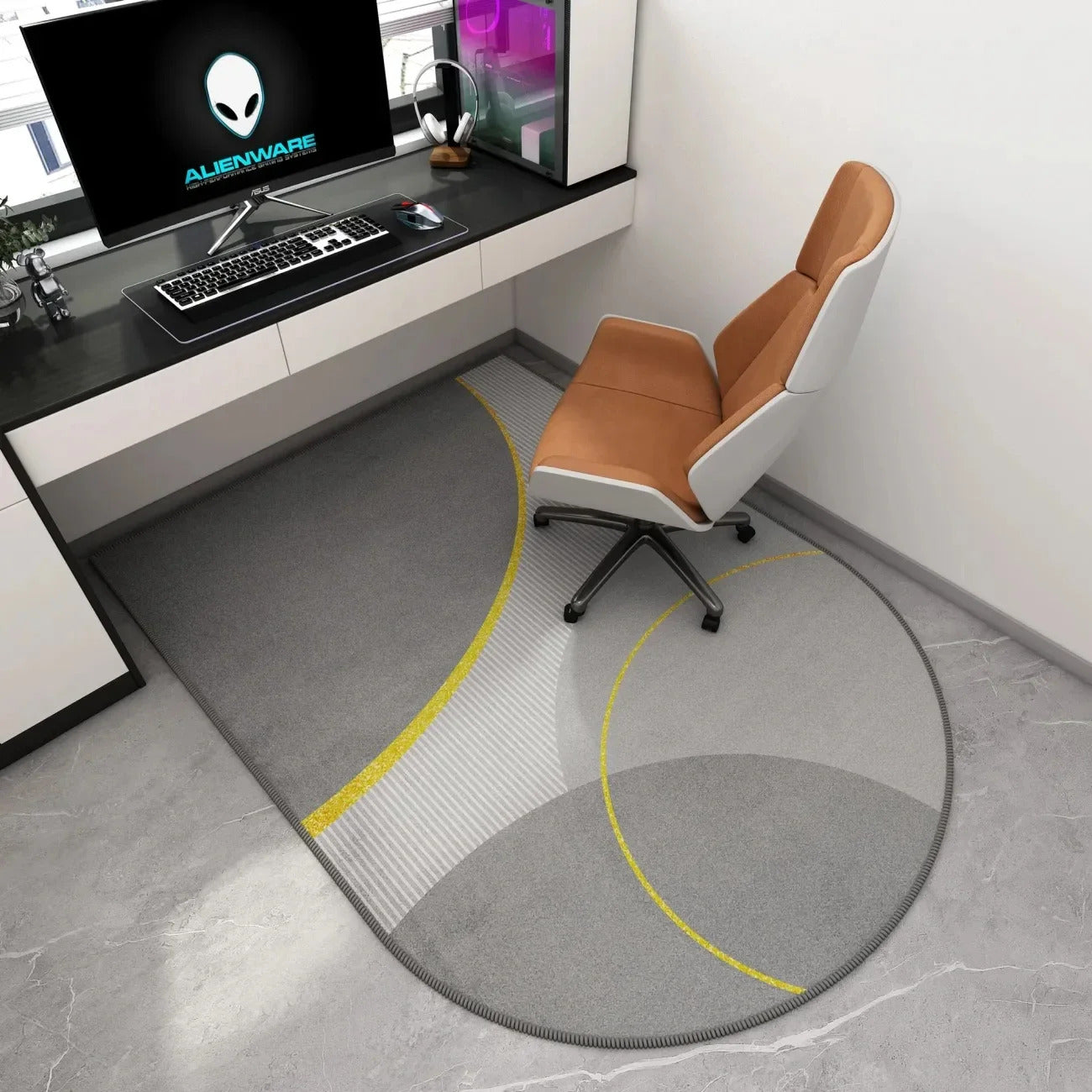 Luxury Computer Chair Mat Study Tables Floor Carpet Non-slip Modern Rugs for Bedroom Home Decoration Hall Doorway Mats alfombras
