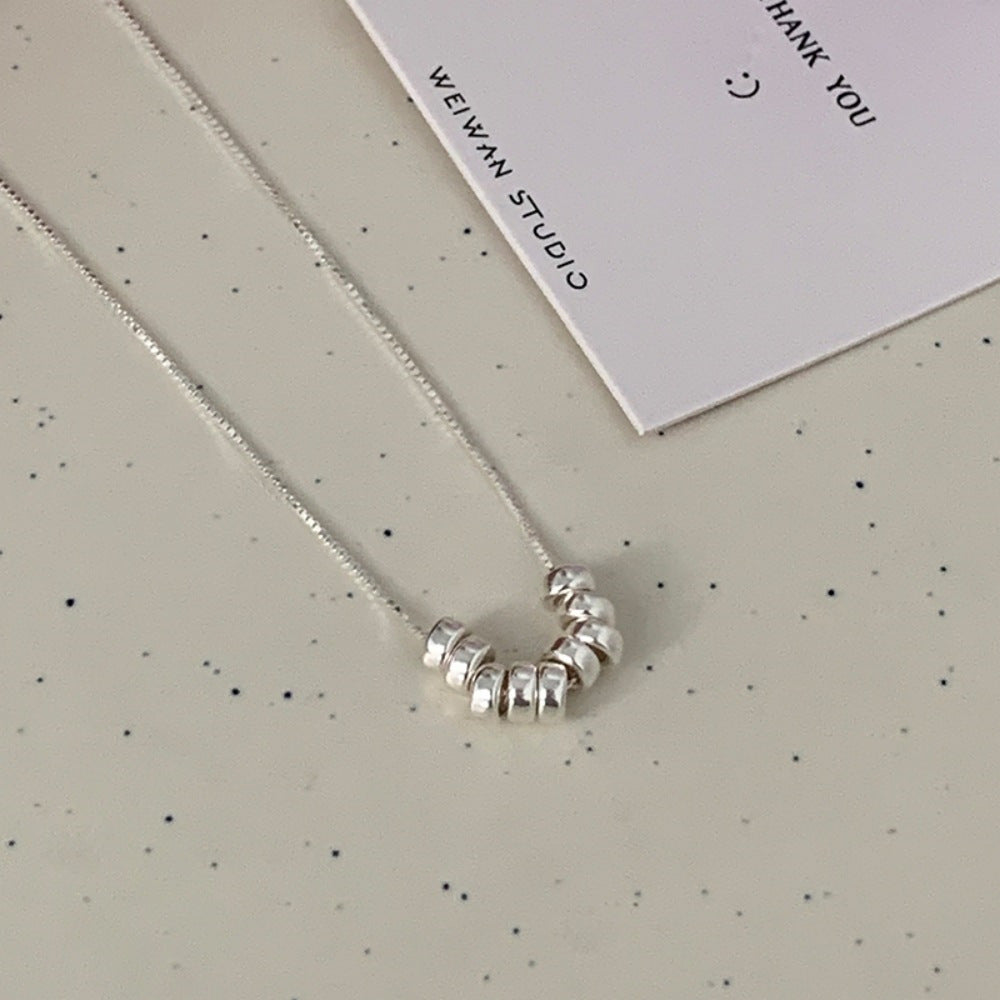 Li Luo New S925Sterling Silver Pearl Necklace Accessory for Women, Non-Fading, High-End Feel, Versatile Spring/Summer Clavicle Chain Wholesale